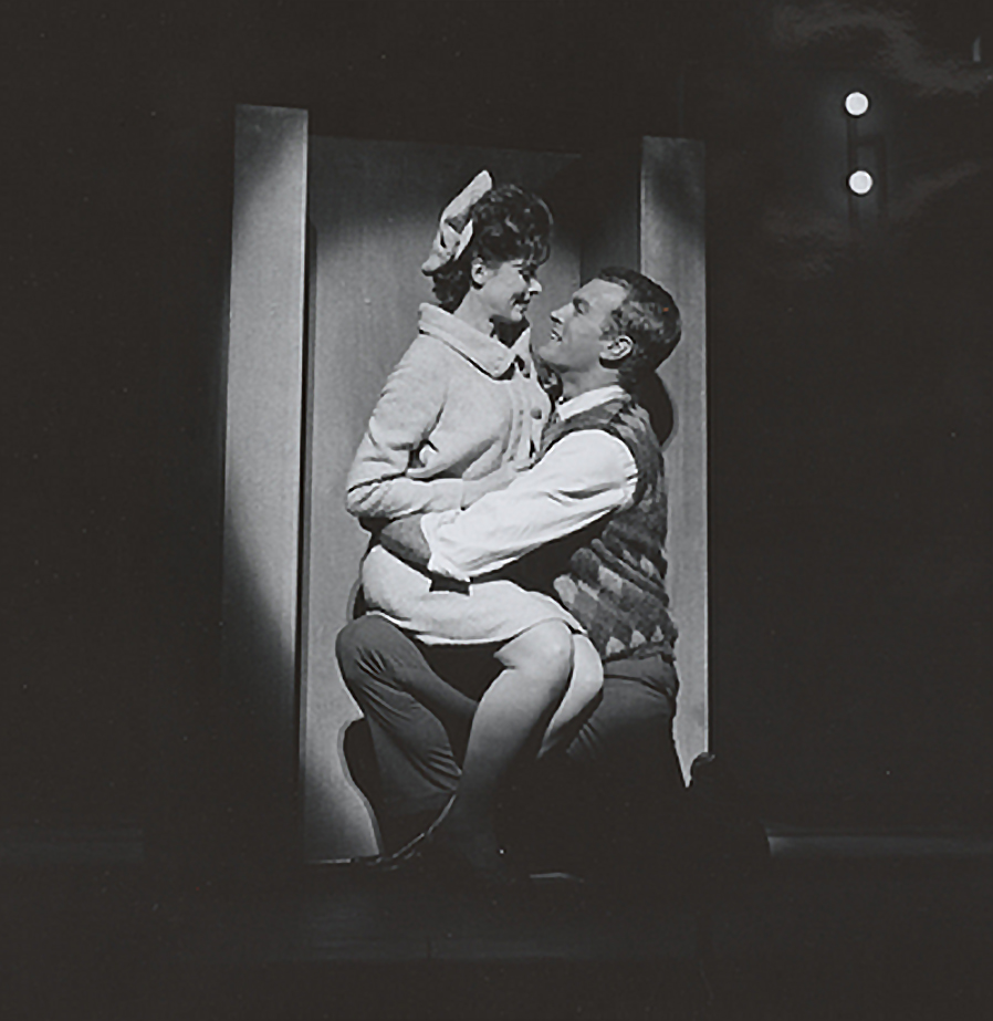 Lois Lane and Jim Morgan hide in fallout shelter