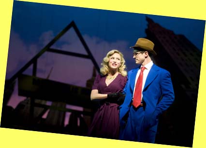 Jenny Powers as Sydney Sharp and Matt Cavenaugh as Clark Kent