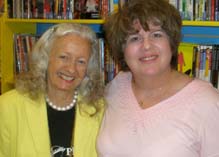 Web Hostess Toni Collins with Noel Neill