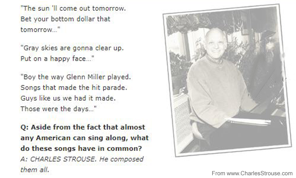 Charles Strouse Website