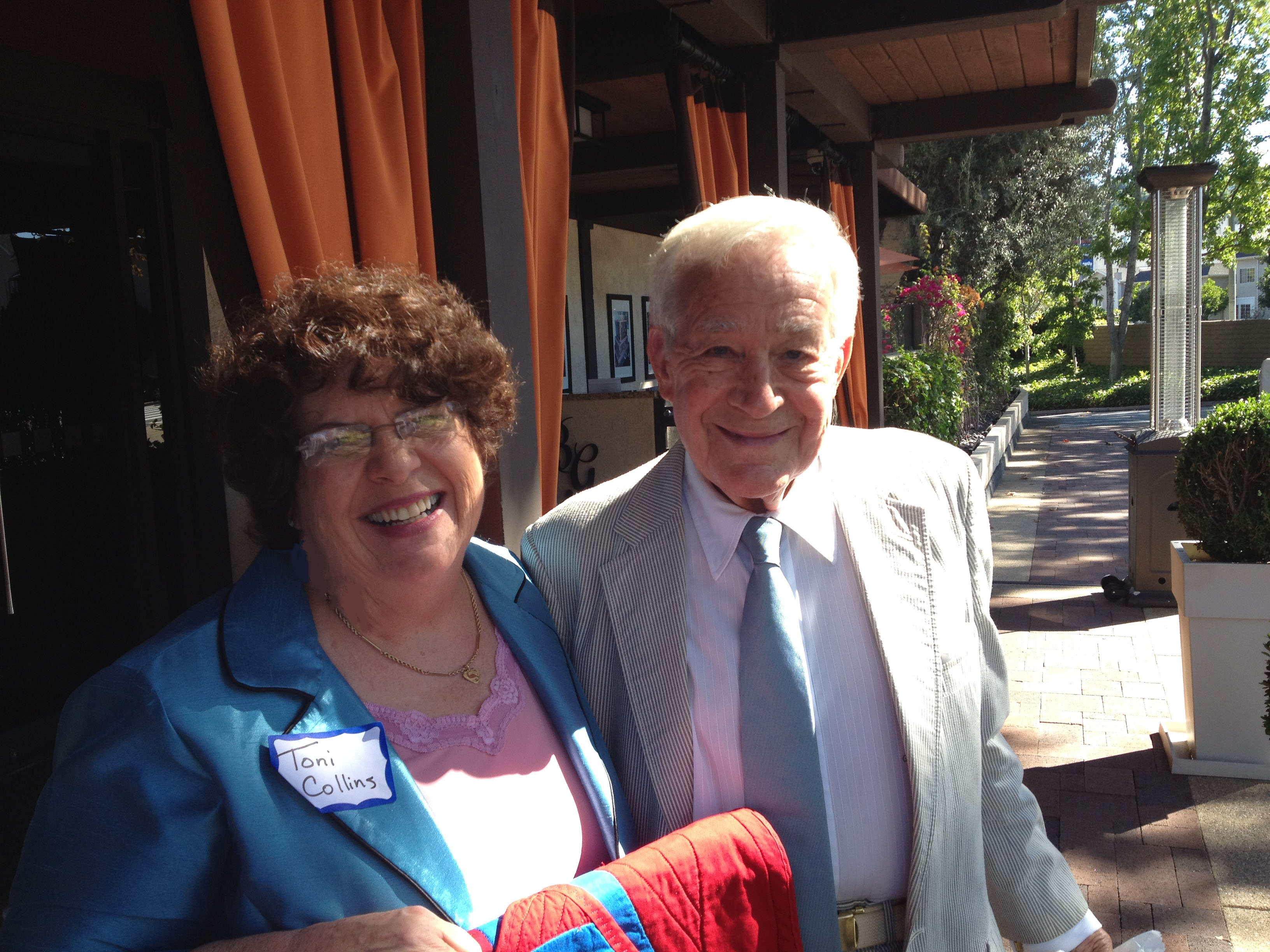 Toni Collins and Jack Larson